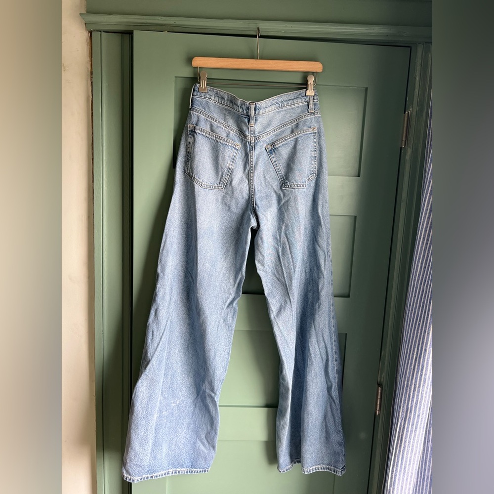 GAP Light Blue Mid Rise Ulta Soft Baggy Jeans Size 6 Tall - Picture 4 of 4